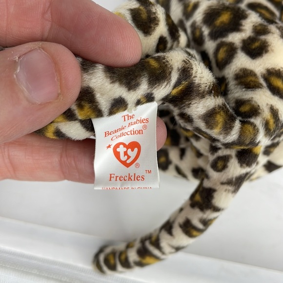 Vintage 1996 Freckles The Leopard Date of Birth June 3, 1996 TY Beanie Babies - Picture 8 of 9